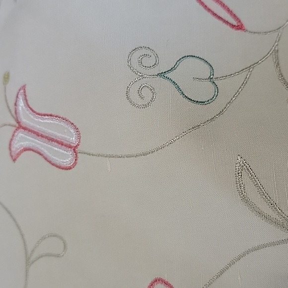 GRACE DANELEWIS EMBROIDERED SILK& LINEN BLAZER SKIRT SUIT SET/Size 6 - Picture 10 of 15